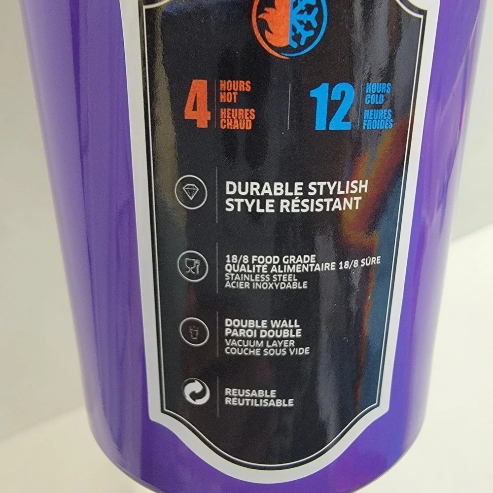 PEANUTS SNOOPY CharlieBrown The Great Pumpkin Purple 40oz Stainles Steel Tumbler